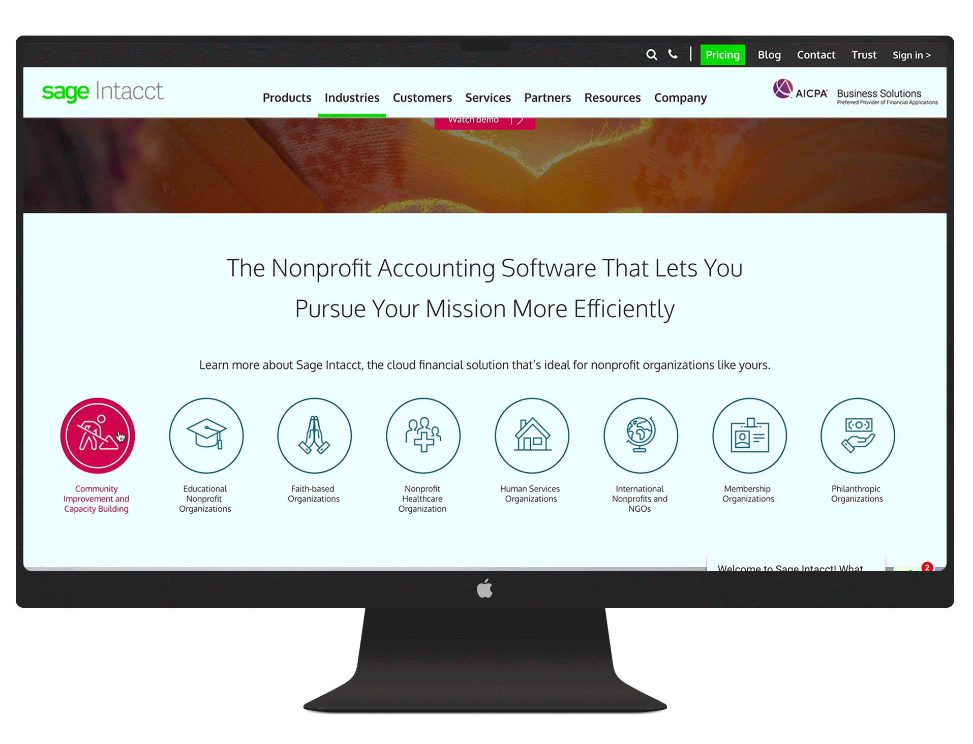 NFP landing page