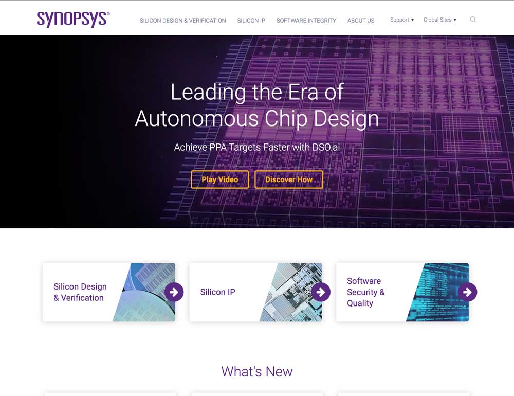 Synopsys glossary page before