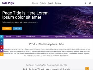 Product Page template demo page Thumbnail Image