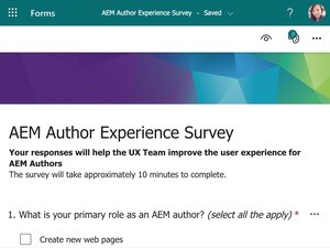 Product Page template Survey Thumbnail Image